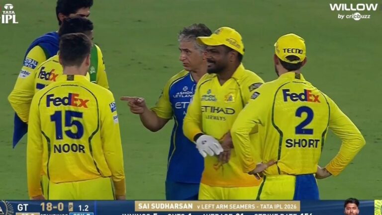 संजू सैमसन को GT के खिलाफ लगी गंभीर उंगली की चोट, मैदान से बाहर गए CSK के विकेटकीपर