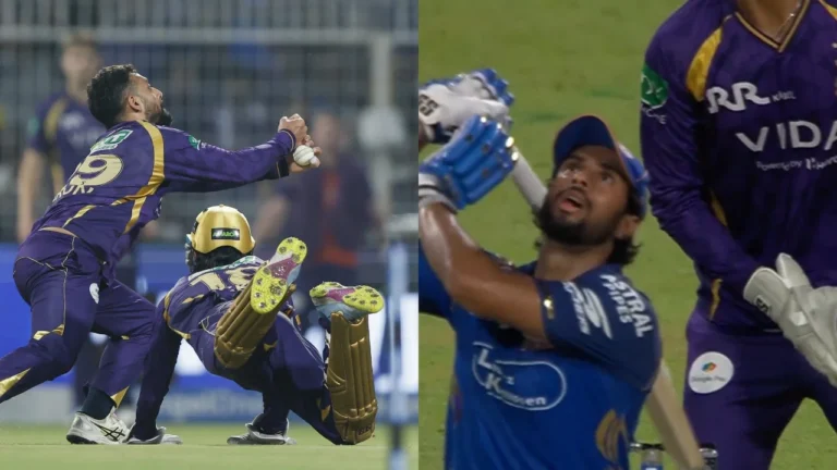 IPL में बड़ा ड्रामा: तिलक वर्मा को मिला जीवनदान, वरुण और अंगकृष की टक्कर का वीडियो वायरल