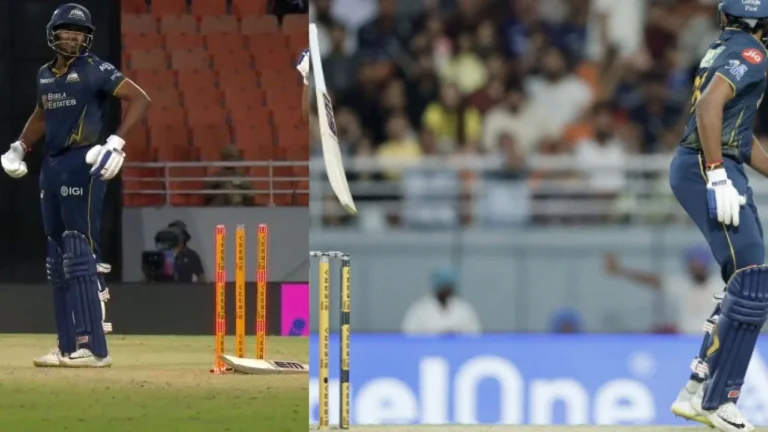 Sai Sudharsan falls in bizarre hit-wicket fashion again; Shubman Gill left stunn – साई सुदर्शन की अजीबोगरीब ‘हिट-विकेट’ बर्खास्तगी: शुभमन गिल रह गए दंग